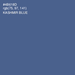 #4B618D - Kashmir Blue Color Image